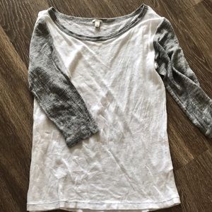 J.Crew Linen baseball T